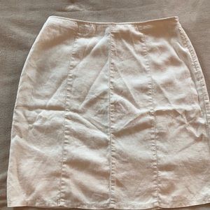 Linen skirt, beige, soft fabric